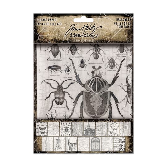 Tim Holtz® Idea-Ology 4.75" x 6" Halloween Collage Paper, 30 Sheets